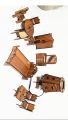 Toys furniture set for dolls wooden playset and chair set wooden toys complete bed set for kids. 