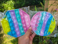 SET1 rainbow color popsicle pop it push pop bubble toys push button toy bubble pop pop it push pop bubble toys. 