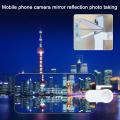 Adjustable Smartphone Camera Mirror Reflection Clip Kit For IPhone & All Phones HD Glass Reflection Mirror For Creative Photo. 