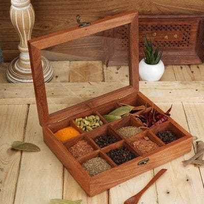 Wooden%20Handmade%20Spice%20Box%20/%20Multipurpose%209-Compartment%20Wooden%20Spice%20Box%20with%20Glass%20Lid%20%E2%80%93%20Handcrafted%20Masala%20Dabba%20Organizer%20-%20Image%204