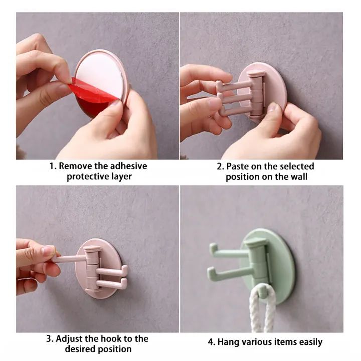 3%20Rotatable%20Seamless%20Adhesive%20Hook%20Strong%20Bearing%20Stick%20Hook%20Kitchen%20Wall%20Hanger%20Bathroom%20Kitchen%20Supplies%20Hooks%20Home%20Organizer%20-%20Image%202
