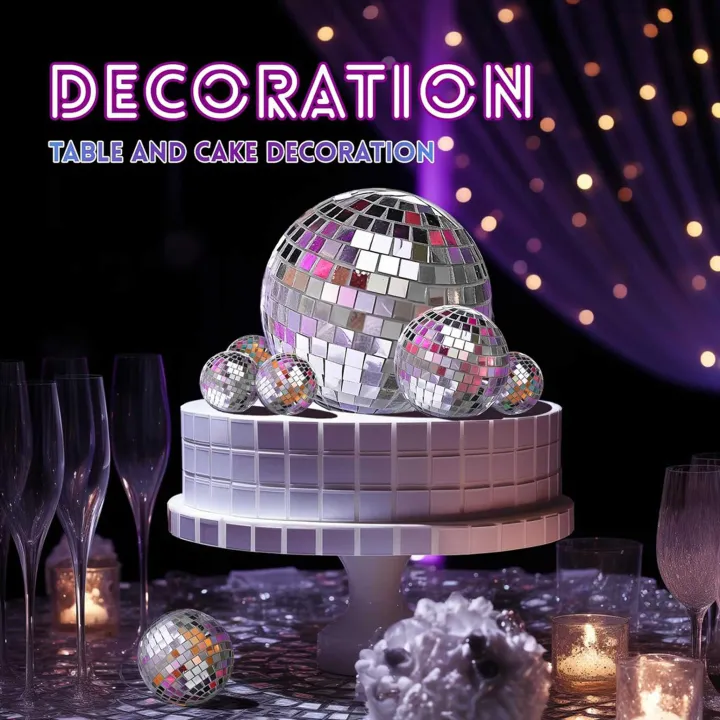 10pcs%20Christmas%20Mini%20Mirror%20Disco%20Ball%20Stage%20Light%20Reflective%20Rotating%20Bright%20Silver%20Glass%20Ball%20Wedding%20Party%20Cake%20Home%20Decor%20-%20Image%206