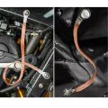 6 Pcs Auto Engine Ground Strap Car Battery Braided Connection Line Battery Parallel Connection Line Battery Series Line.