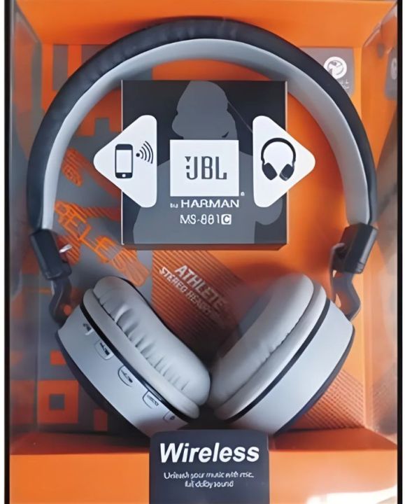 MS881A jbl Premium Quality Wireless Bluetooth headphones