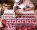 Pakistani Sindhi Ajrak Handmade Cotton Block Print Men's Winter Scarf | Cultural Shawl | Summer Clothes | Gift for Her Him. 