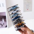 7-layer Mini Car Model Storage Rack,Acrylic Multi-layer Display Stand,Children's Toy Car Desktop Organizer,vertically Stored. 