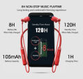 Lenovo HE05 Wireless Neckband Bluetooth 5.0 Headphone Wireless Headset With Heavy Bass Stereo Earphones High Quality Magnetic Attraction Intelligent Noise Reduction Cancelling Sports Headset. 