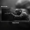 Large Mouse Pad  Soldier Design Non-Slip XXL desk pad gaming accessories Stitched Edges for Home and game for fps gamer. 