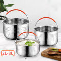 Stainless Steel Steamer Basket Pot Accessories for 3/6/8 Qt Pot Pressure Cooker.