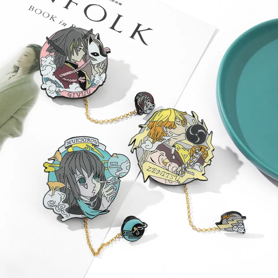 Demon Slayer Zenitsu Enamel Pin - Officially Licensed Collectible Pin By Great Eastern Entertainment - View #5