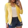 Spring Women Blazer Jacket 2024 Female Long Sleeve Thin Coat Open Stitch Blazer OL Womens Basic Jackets and Coats Femme Tops. 