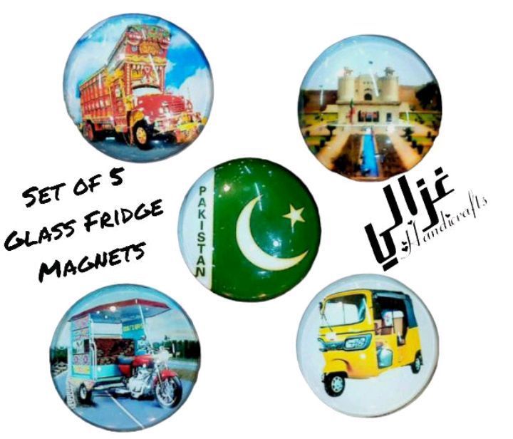Pakistan 3D Flag Fridge Magnet - Handmade Resin Souvenir Gift 5x7.5cm