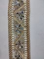 indian nagina and peral work lace with shesha work also heavy border 2.5 gz lace 1000. 
