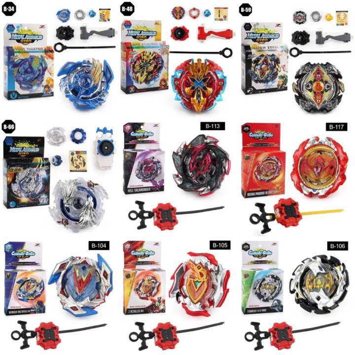 Beyblade Beyblade with chassis and pull line model metal assembled gyro cover straight