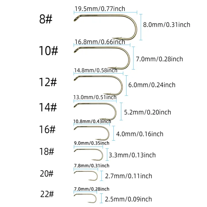 ICERIO%2050PCS/100PCS%20Standard%201X%20Long%20Shank%20Fly%20Hook%20Dry&Wet&Nymph&Shrimp%20Caddis%20Pupa%20Streamer%20Fly%20Hook%20Fly%20Tying%20Fishing%20hook%20-%20Image%204