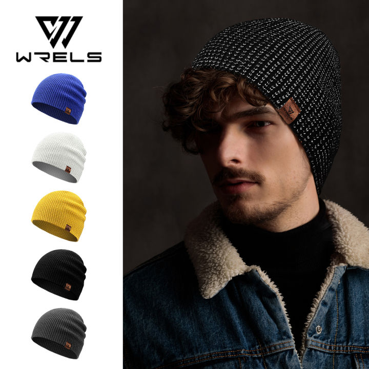 WRELS%20Winter%20Knitted%20Beanie%20Hats%20Warm%20Night%20Running%20Reflective%20Hat%20Unisex%20Windproof%20Ear%20Protection%20Cycling%20Hiking%20Ski%20Cap%20-%20Image%202