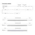 DC12V Tuya Zigbee Smart LED Light Bar Kit Warm White/White Dimmable Kitchen Night Light Work with  Alexa Voice Control lightify. 