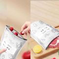 10Pcs/Bag Large Capacity Aluminum Foil Food Bag Leakproof Freezer Safe Kitchen Fresh Bag Fresh-keeping Reusable Zip Lock Bag. 