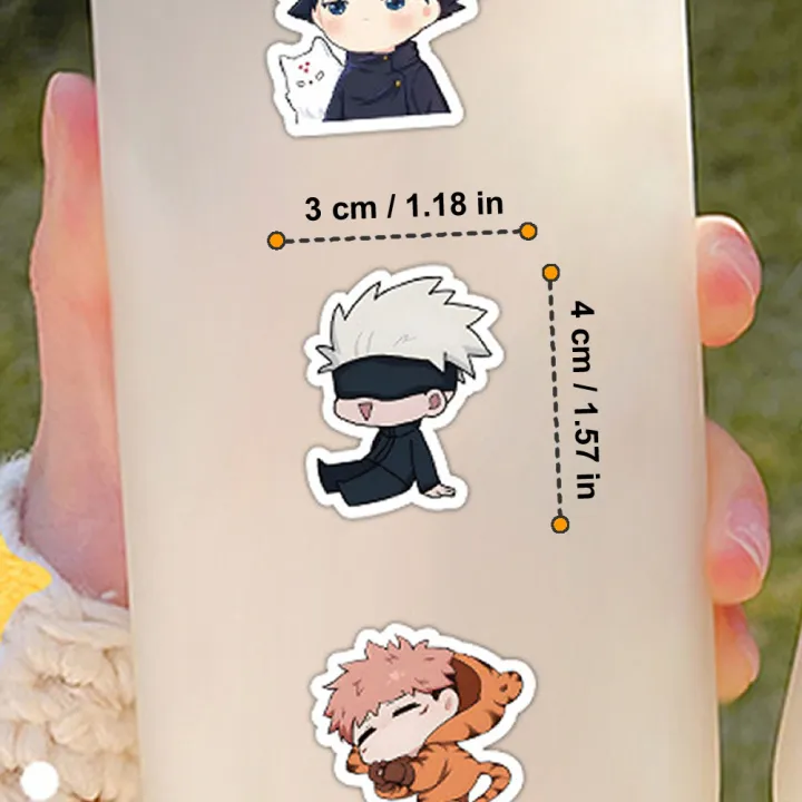30/60/180pcs%20Jujutsu%20Kaisen%20Anime%20Stickers%20Cute%20Satoru%20Gojo%20Itadori%20Yuji%20Stationery%20Cartoon%20Sticker%20Phone%20Laptop%20Diary%20Kawaii%20-%20Image%202