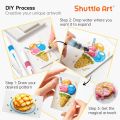 3D Magic Puffy Foam Texture Painting Paper for Kids DIY Drawing Art Educational Craft Sponge Canvas Board Handicraft Toy.