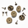 50pcs Nail Tie Tack Lapel Pin Back Clutch Scatter Butterfly Clasp Squeeze Round Pinch Clip Brooch Jewelry Crafts. 