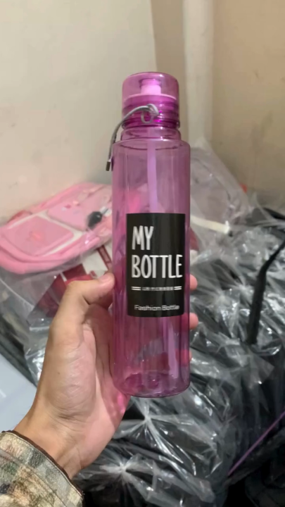 Premium Transparent Water Bottle with Straw – 500ml BPA-Free, Leak-Proof & Travel Friendly,Baby & Kids Safe Bottle