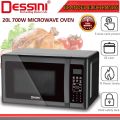 DESSINI ITALY 20L Counter Top Digital Microwave Oven 10Power Level Deprost Reheat Toaster Roster. 