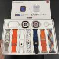 i20 Ultra Max Suit Smart Watch 10-in-1 set, 2.3" Large Screen, 7 Straps, AirPods 2 included , android/ OIS compatible, Bluetooth calling.. original product. 
