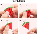Fruit Cartoon Cable Protector Cute Charger Protector Cable Winder Organizer Cable Bite Data Line Protective Cover For Phone.