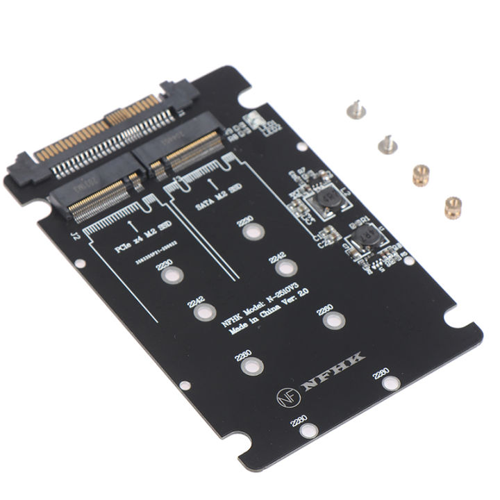 SATA M.2 SSD to 2.5“ SATA NVMe M.2 NGFF SSD to SFF-8639 Adapter ...