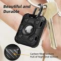 Case For Airtag with Keychain, Shockproof AirTag Holder,Anti-Scratch AirTag Cover Tracker Key Ring Dog Collar AirTag Protector. 