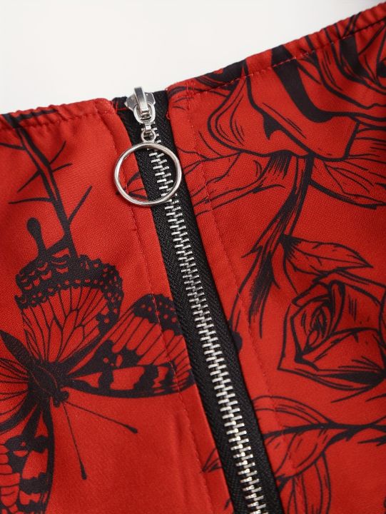 European%20and%20American%20Trend%20Oversized%20Ladies%20Slimming%20Shoulder%20Strap%20Zipper%20Full%20Print%20Skull%20Pattern%20Dress%20-%20Image%206