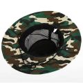 Fishing UV Protection  Mesh Bucket Hats Wide Brim Beach Hat Breathable Hunting Climbing Hiking Hat Outdoor Men Sun Hat. 