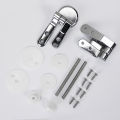 Universal Toilet Seat Hinges Zinc Alloy Replacement Kit Heavy Duty Toilet Lid Hinge Set Bathroom Accessories Repair Parts Fits M.