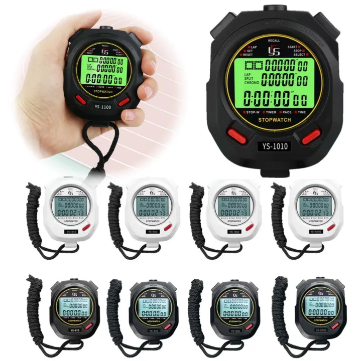 Professional Handheld Digital Stopwatch Timer Outdoor Sports Training ...