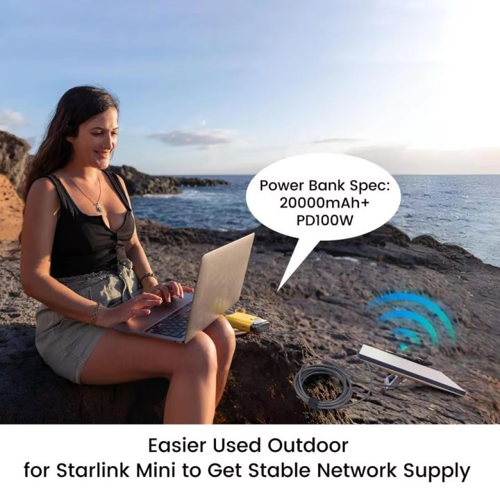 USBC%20Female%20to%20DC5521%20Male/DC%20Female%20to%20DCMale%20Power%20Adapter%20For%20Starlink%20Mini%20PD100W%20Connector%20Charge%20Barrel%20Jack%20Power%20Adapter%20-%20Image%204