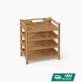 RFL Shoe Rack Modern 4 Step Sandal Wood 933725.