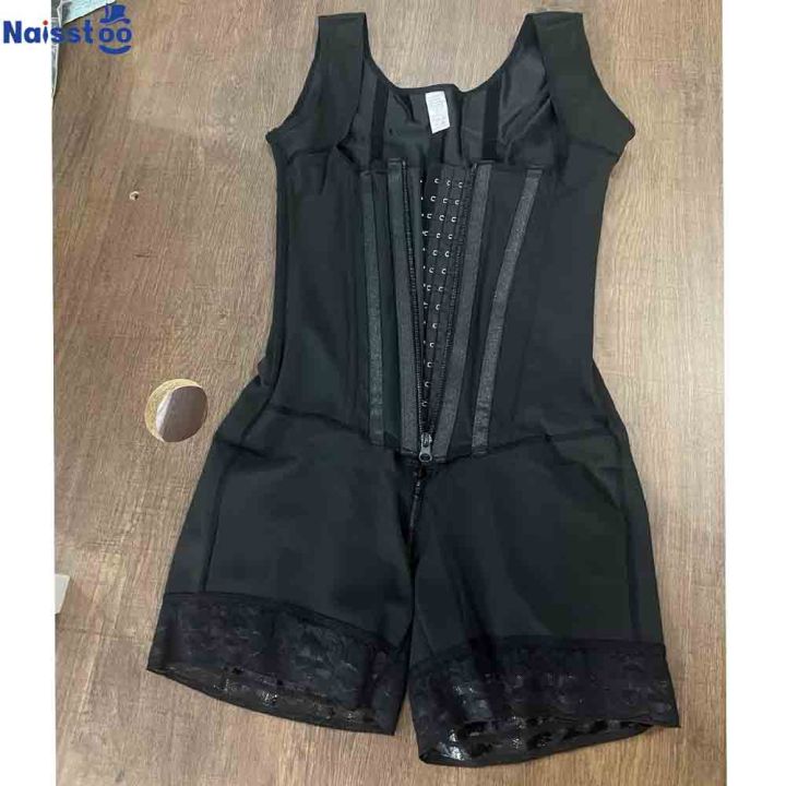 Full Body Shapewear Bodysuit for Tummy Control Zipper and Hooks Women Slimming Reducing and Body Shaper Girdles