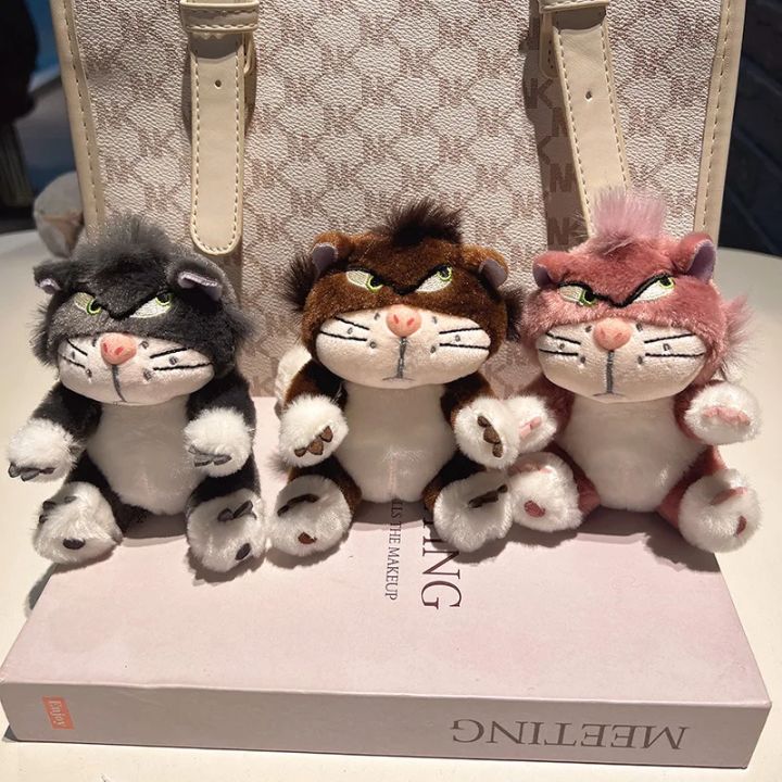 Cute Lucifer Cat Keychain Anime Movie Stuffed Doll Soft Lucifer Cat ...