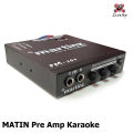 Matin 3 Band Car Preamplifier, Adjustable Microphone with Echo Function. Can Mix and Combine Music Sounds. Includes One Microphone.. 