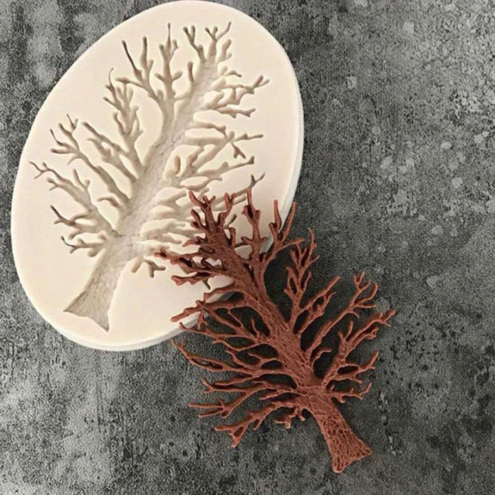 1OneDIYCandle、Aromatherapy、Handmade Soap、Small Tree Shape Silicone Mold for Oil Painting and Plaster Crafts-Multifunctional Manu
