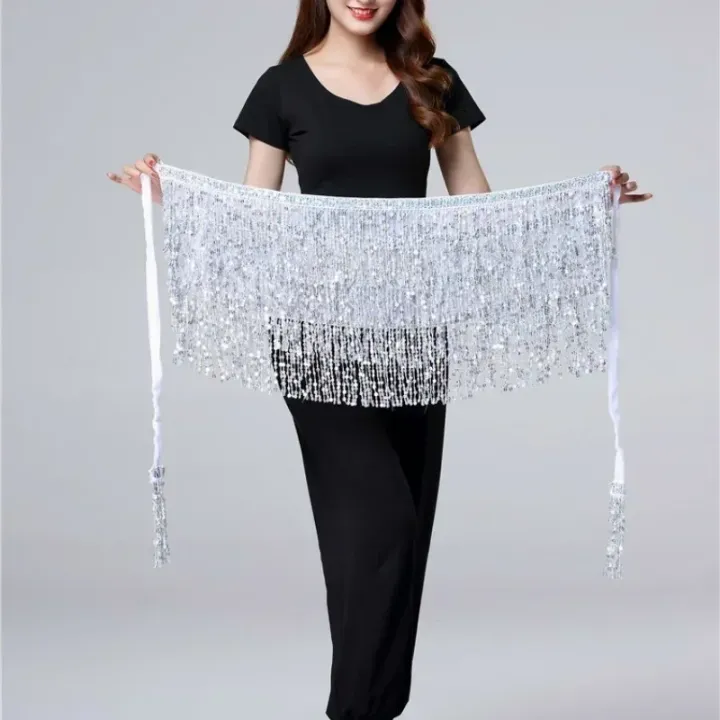 Belly%20Dance%20Waist%20Chain%20New%20Glitter%20Layer%20Tassel%20Waist%20Cover%20Indian%20Dance%20Performance%20Practice%20Strap%20Hip%20Scarf%20Skirt%20Waist%20Scarf%20-%20Image%207