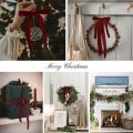 12pcs Burgundy Velvet Bows for Christmas Tree Decorations Wreath Garland Velvet Bows with Twist Tie. 