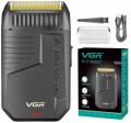 VGR V-375 Professional Electric Ultra Thin Shaver Rechargeable Razor for Face Care Beard Trimmer Reciprocating Blade with USB Travel Shaver, Men's Electric Razor, Electric Shaver. 
