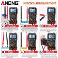 ANENG SZ06 Smart Digital Multimeter 2000 Count 600V AC/DC Voltage Meter 10A DC Current Ohm Resistance Diode Measuring Test Tools. 