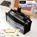 Six Layer Large Capacity Pencil Bag Pen Case Stationery Supplies High Appearance Aesthetic Transparent PVC Storage Organizer. 