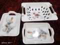 Malamin Fruit Basket and Tray set. 
