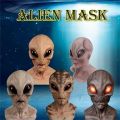 Halloween Alien Mask Scary Horrible Big Eyes Horror Alien Mask Full Head Latex Mask Mask Monster Mask Gifts. 