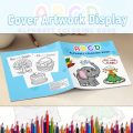 Alphabet Coloring Book for Adults - First Words & Animal Illustrations, Relaxation Art Therapy Activity Book. 