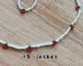white cherry beaded necklace - trendy beaded necklace - beaded choker - daisy beaded necklace - boho beaded jewelry customize. 
